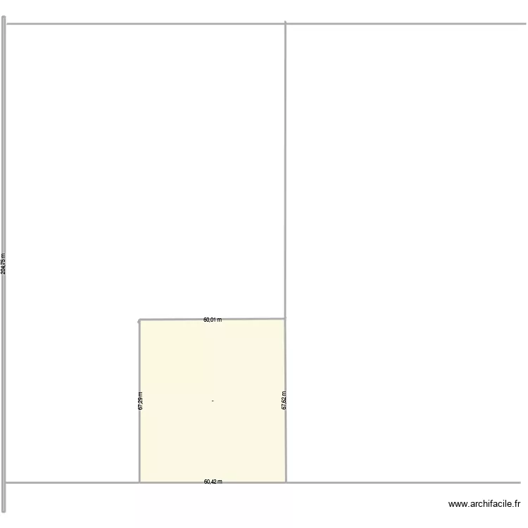 le breuil 2026. Plan de 2  et 4215 m²
