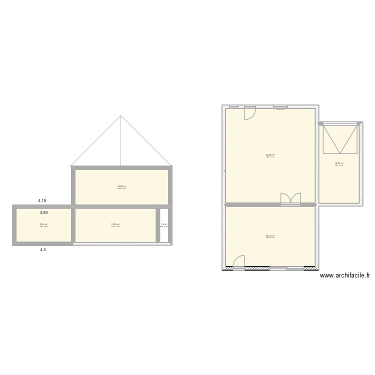 anthod 2. Plan de 7 pièces et 127 m2
