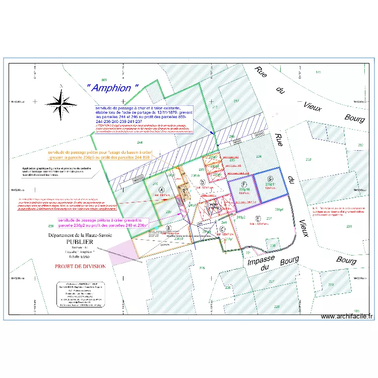 division amphion V5. Plan de 