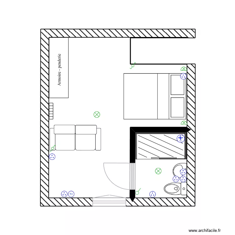 T2 Angoulême - Frères Lumières. Plan de 6 et 38 m² T2 Angoulême - Frères Lumières. Plan de 6 et 38 m²