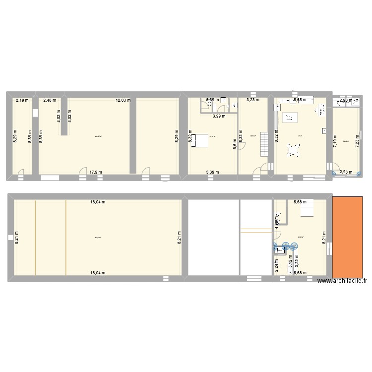 2025-06-18 plan maison. Plan de 9 pièces et 478 m2
