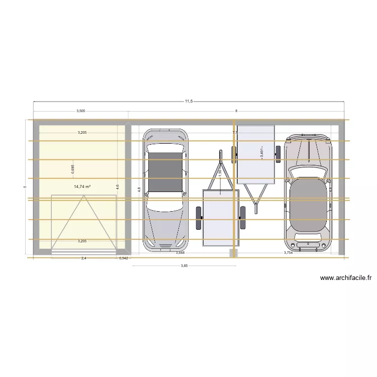 dessus1.1. Plan de 1  et 15 m²