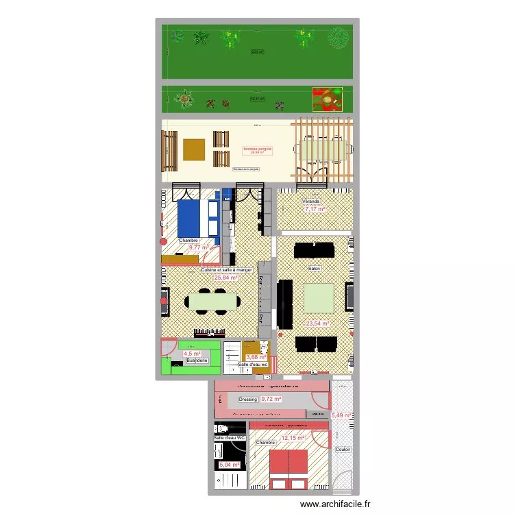 131 POMPE 24. Plan de 13  et 170 m²