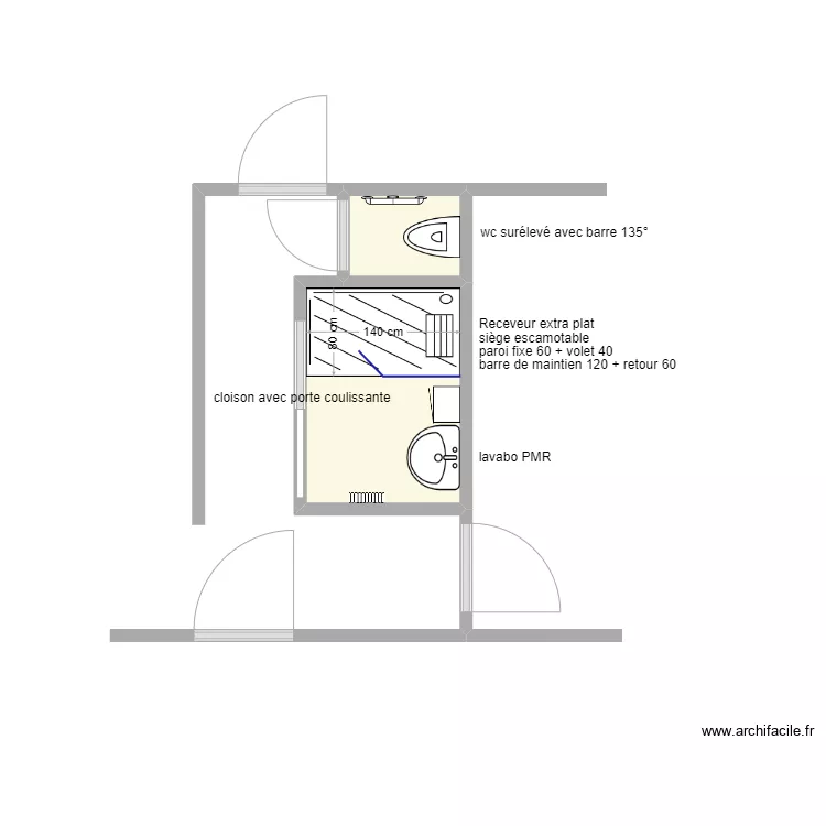 Didelot après travaux. Plan de Didelot après travaux. Plan de