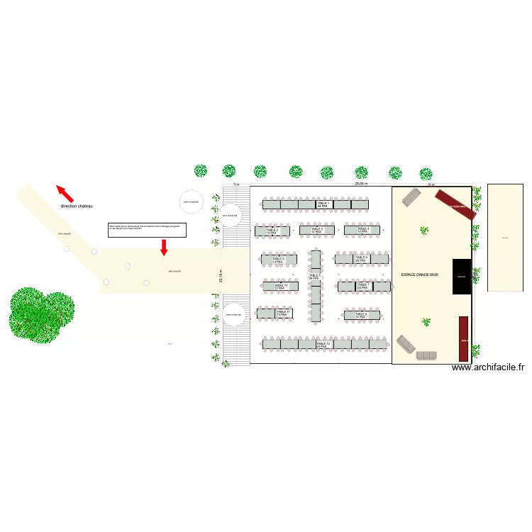 ADRIEN ET MARIE LE PAN TABLE LONGUE. Plan de ADRIEN ET MARIE LE PAN TABLE LONGUE. Plan de