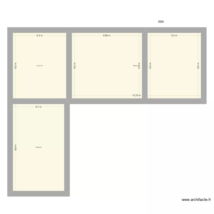 Plan maison. Plan de 3  et 158 m²