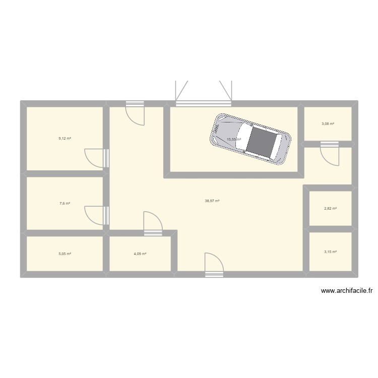maison. Plan de 0 pièce et 0 m2