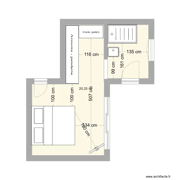 Suite parentale . Plan de 