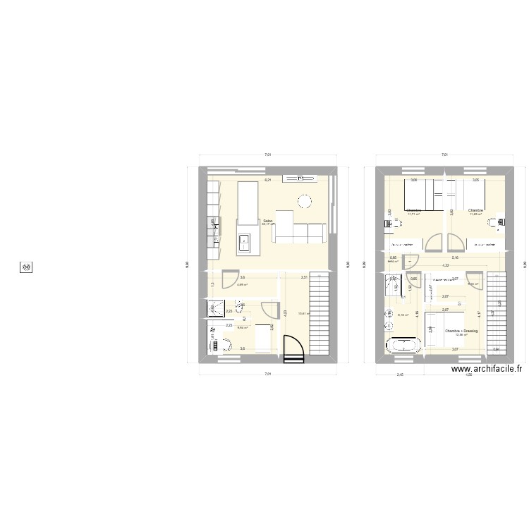 Maison V2 - Meslin. Plan de 10 pièces et 110 m2