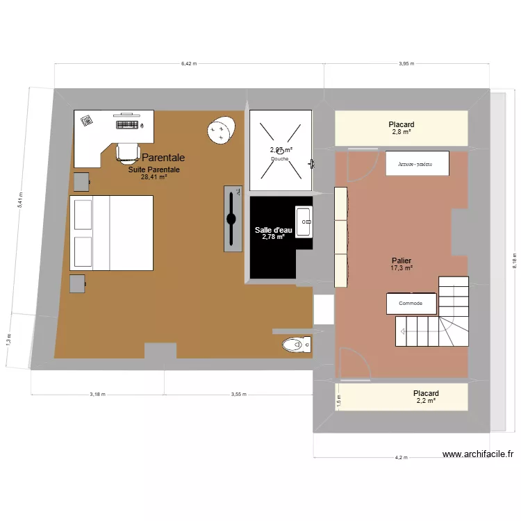 syfm. Plan de 17  et 192 m²