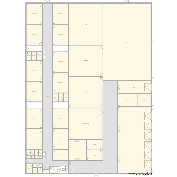 LFG Formation. Plan de 49 pièces et 2051 m2