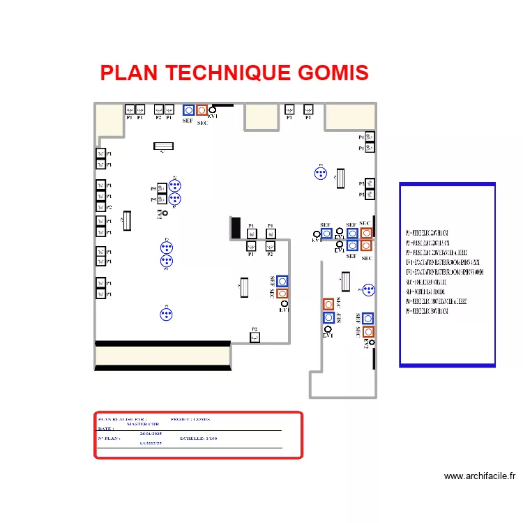 PLAN TECHNIQUE GOMIS3. Plan de PLAN TECHNIQUE GOMIS3. Plan de