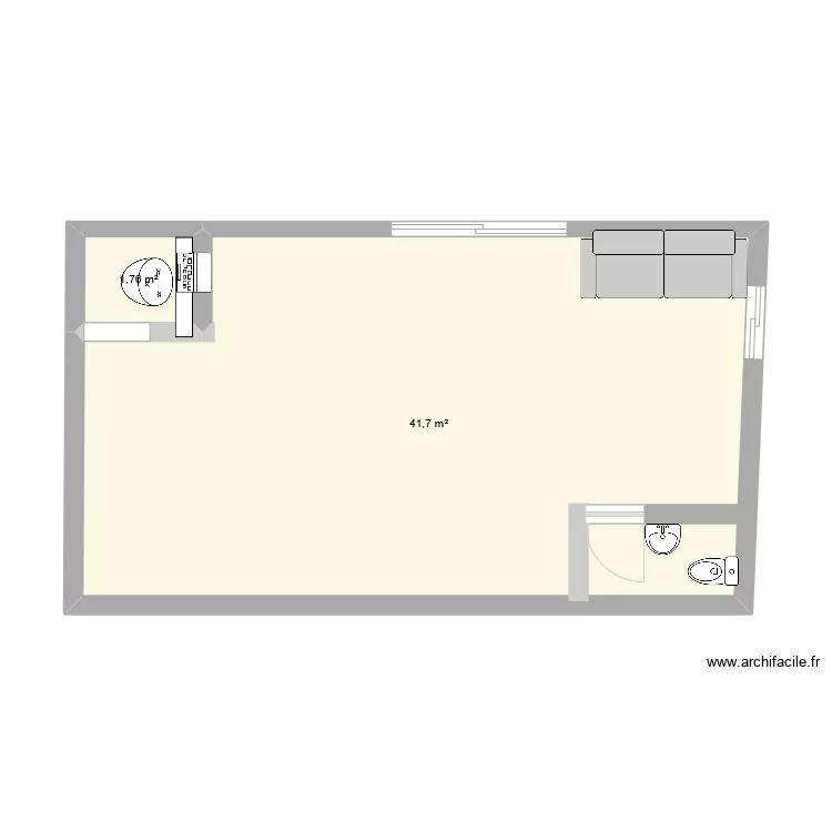 magasin beaut&eacute;. Plan de 