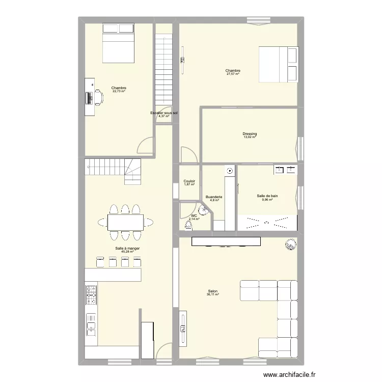Maison Arnaville. Plan de 10  et 168 m²