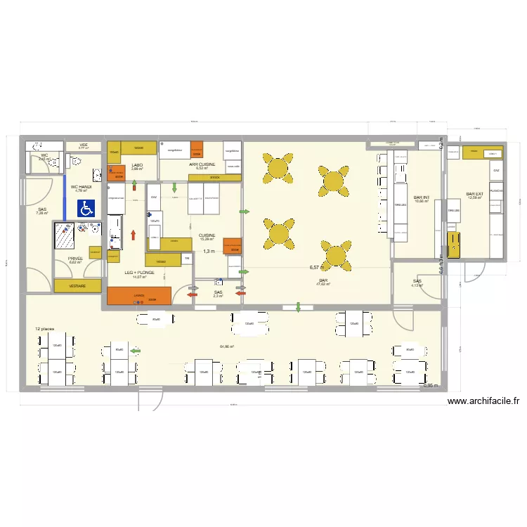 PROJET RESTAURANT BAR. Plan de 