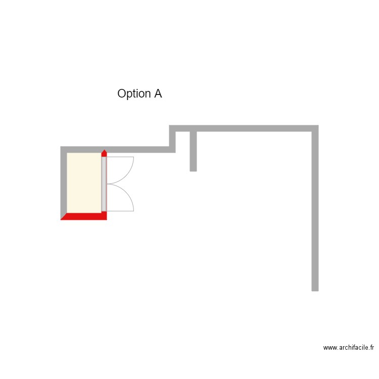71 Charenton option (A). Plan de 1 pièce et 1 m2