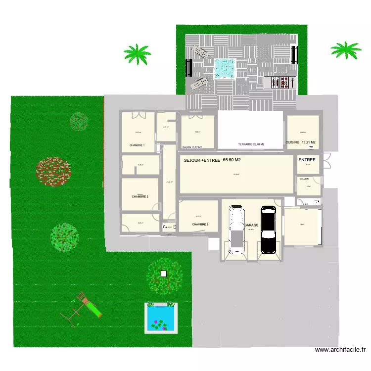 PLAN MAISON COTES. Plan de 