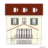 FACADE JARDIN PROJETE