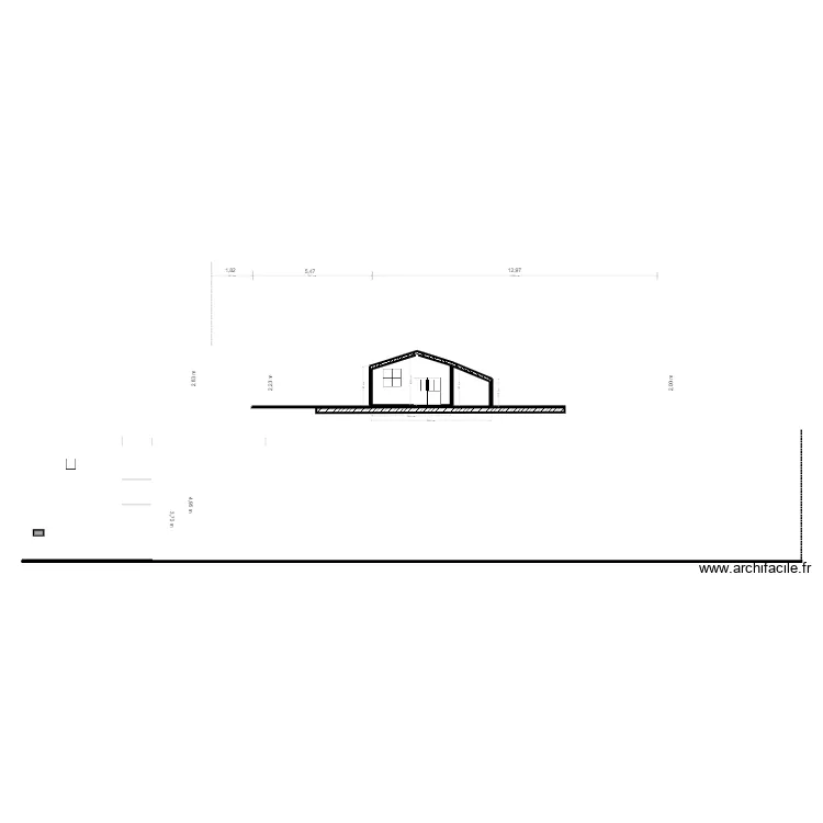 plan de coupe cabanon. Plan de plan de coupe cabanon. Plan de