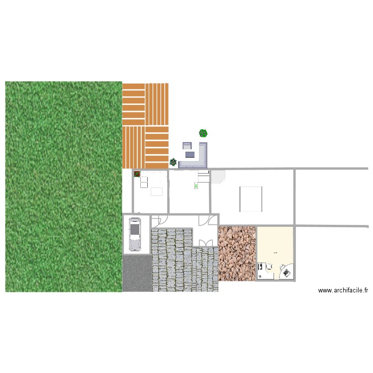 marie. Plan de 1 pièce et 70 m2