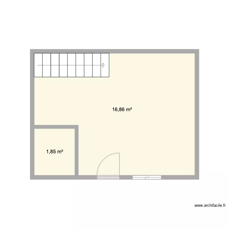 RDC Arcachon. Plan de 2 et 19 m² RDC Arcachon. Plan de 2 et 19 m²