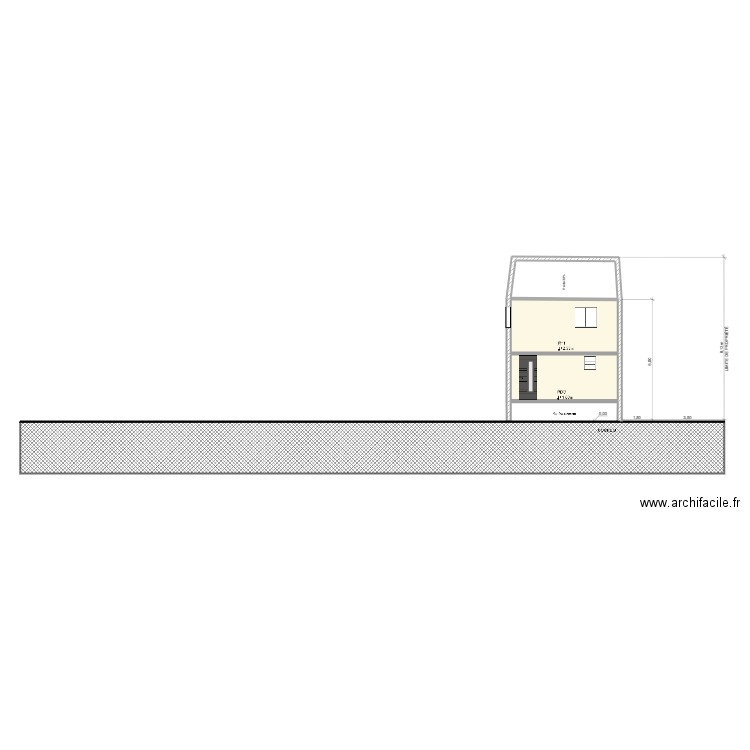 Plan de Coupe B. Plan de 0 pièce et 0 m2