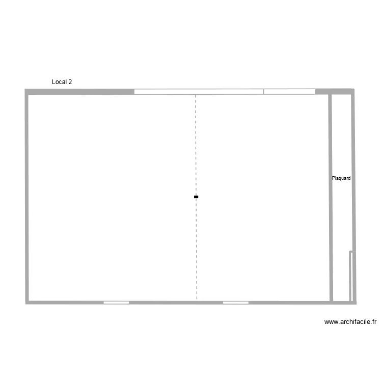 local 2 vide. Plan de 