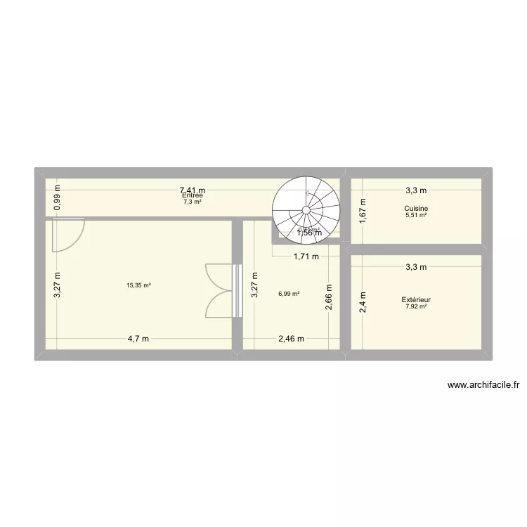 Maison location. Plan de 6 Pièces et 44 m² Maison location. Plan de 6 Pièces et 44 m²