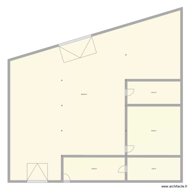 4S Maousse. Plan de 5 et 330 m² 4S Maousse. Plan de 5 et 330 m²