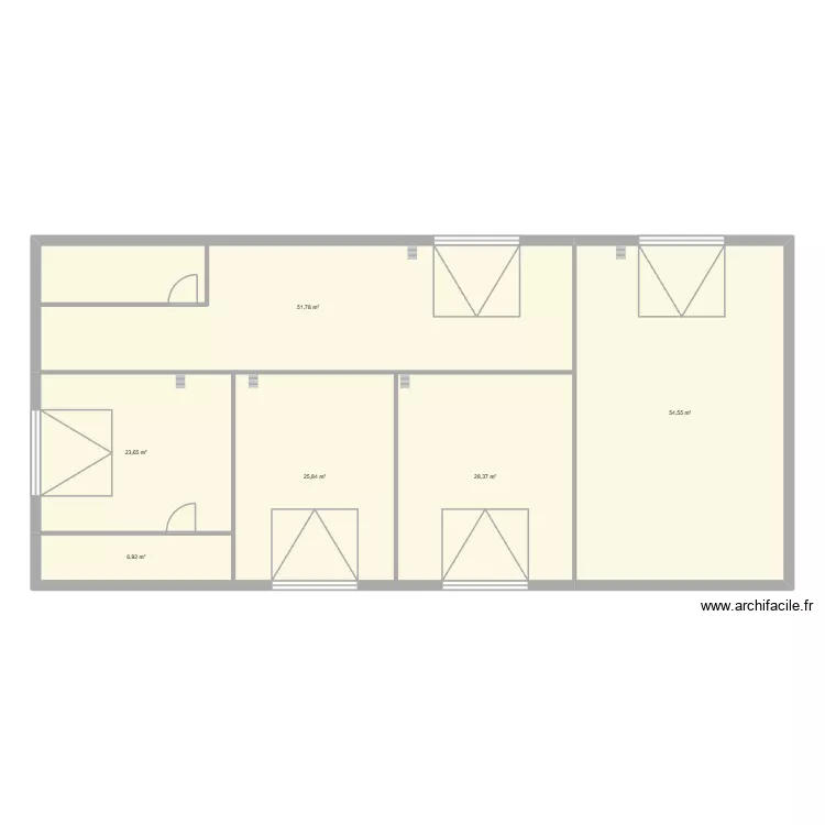 SYLVAIN. Plan de 6  et 191 m²
