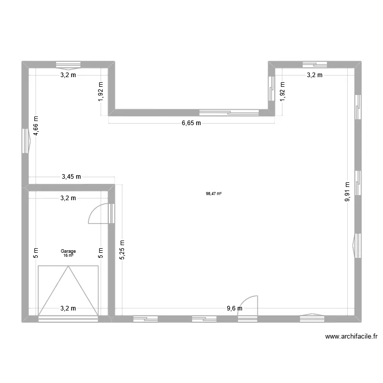 Plan Léo et Alex v.3 vide. Plan de 2 Pièces et 114 m² Plan Léo et Alex v.3 vide. Plan de 2 Pièces et 114 m²