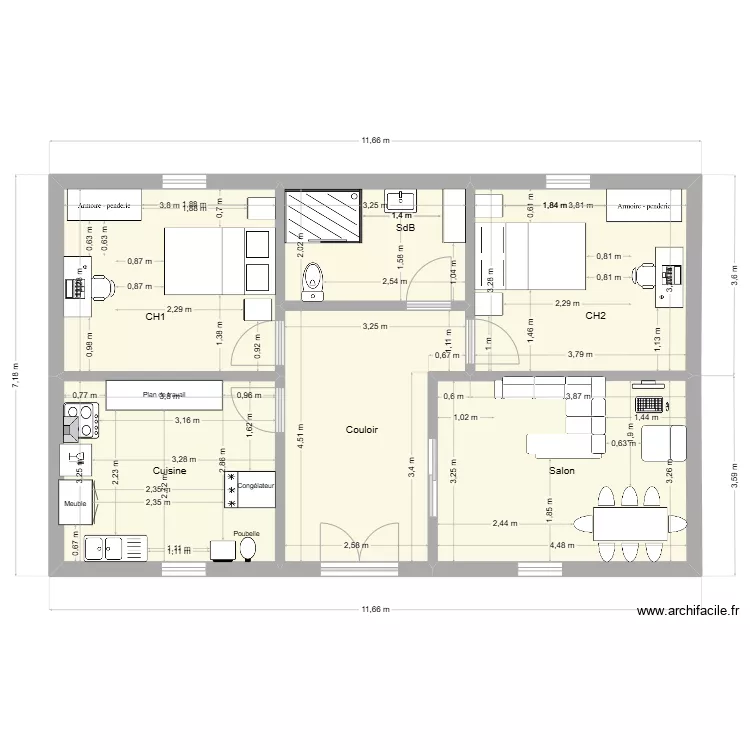 maison sd 1. Plan de 