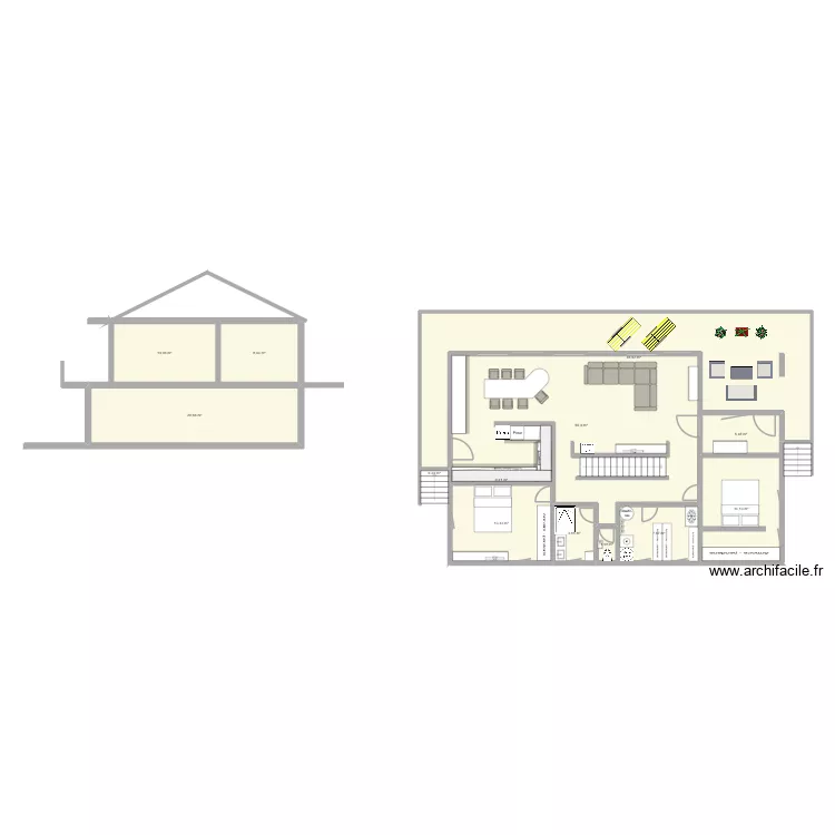bohan. Plan de 13  et 192 m²