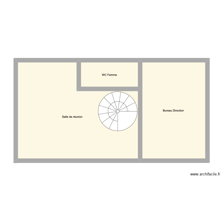Janvry Plan 1er étage. Plan de 3 pièces et 71 m2