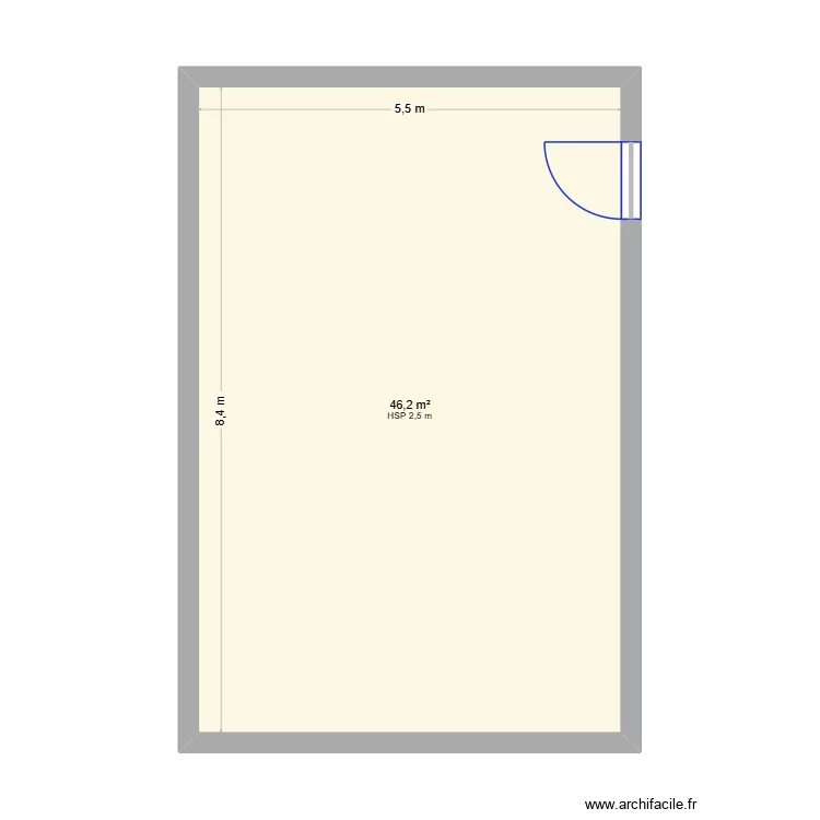EBERHART Florent. Plan de 1 Pièce et 46 m² EBERHART Florent. Plan de 1 Pièce et 46 m²