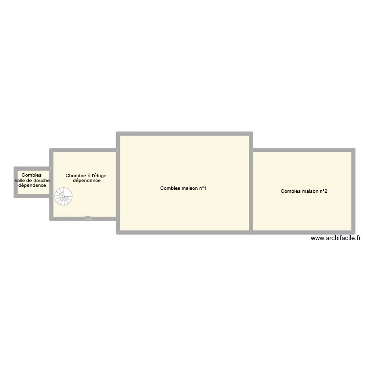 charvet etage. Plan de 4  et 159 m²