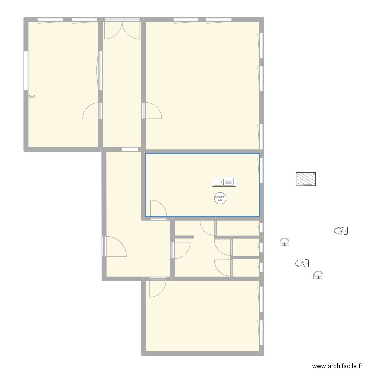 bureau. Plan de 0 pièce et 0 m2