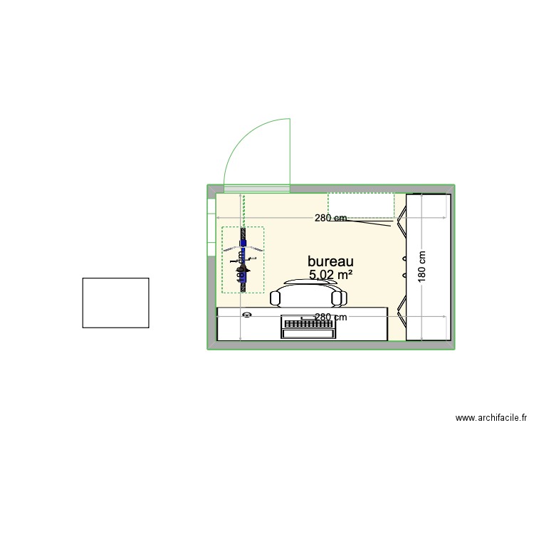 Bureau. Plan de 0 pièce et 0 m2