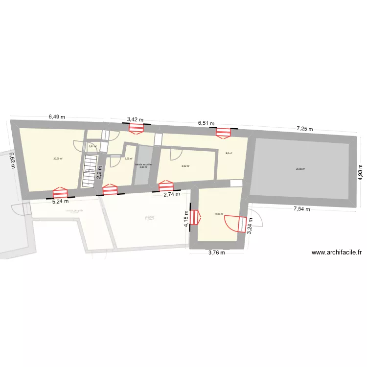Maison actuelle. Plan de 18 et 283 m² Maison actuelle. Plan de 18 et 283 m²