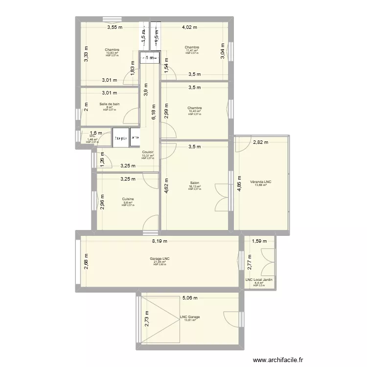 MAGNOUAC/FRATTER EDL. Plan de 