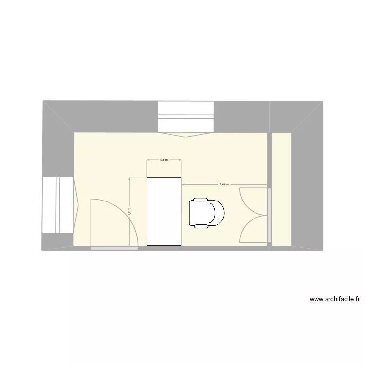 7 m2. Plan de 2 et 7 m² 7 m2. Plan de 2 et 7 m²