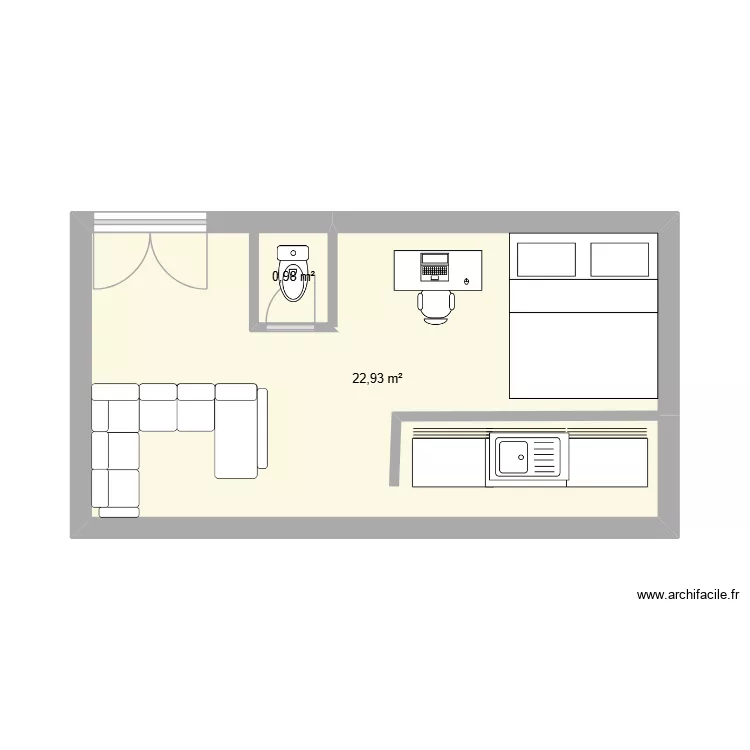 maion devoir plan &eacute;chellle. Plan de 2  et 24 m²