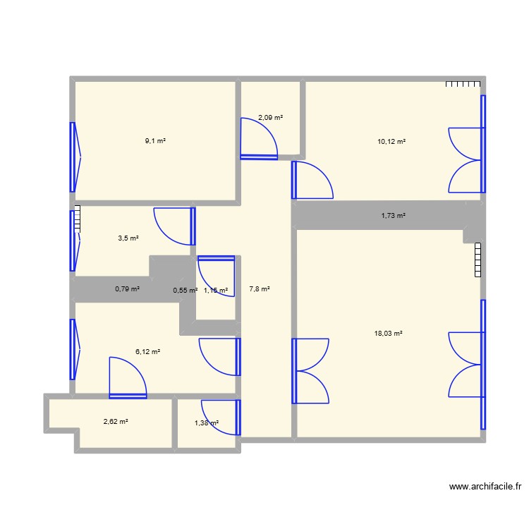 T3_a_renover. Plan de 0 pièce et 0 m2