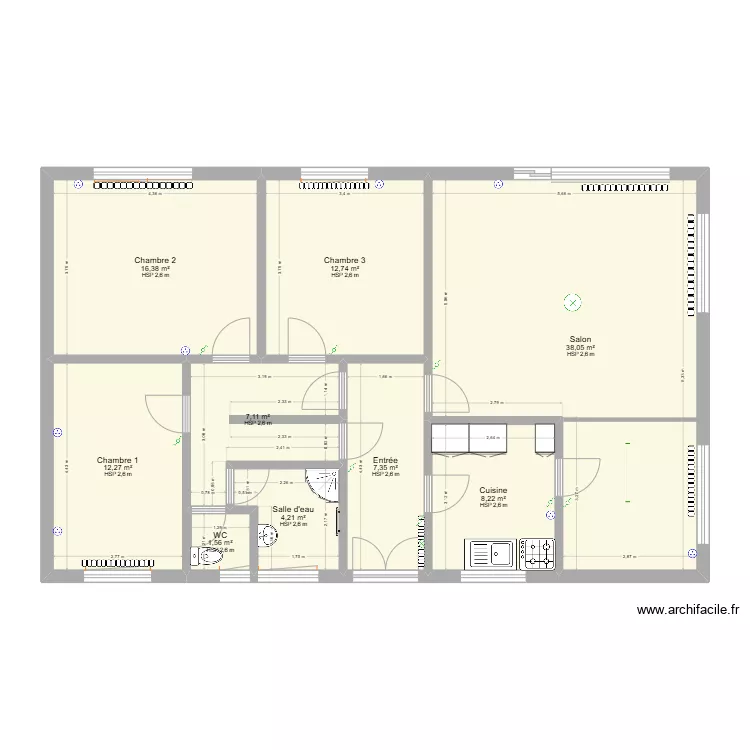 Rez de chauss&eacute;e. Plan de 