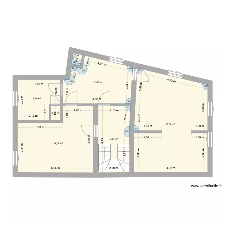 1er etage. Plan de 6 et 79 m² 1er etage. Plan de 6 et 79 m²