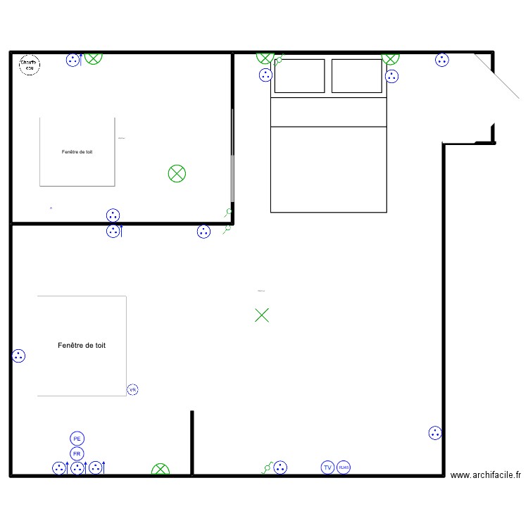 saumur. Plan de 2 pièces et 2164 m2