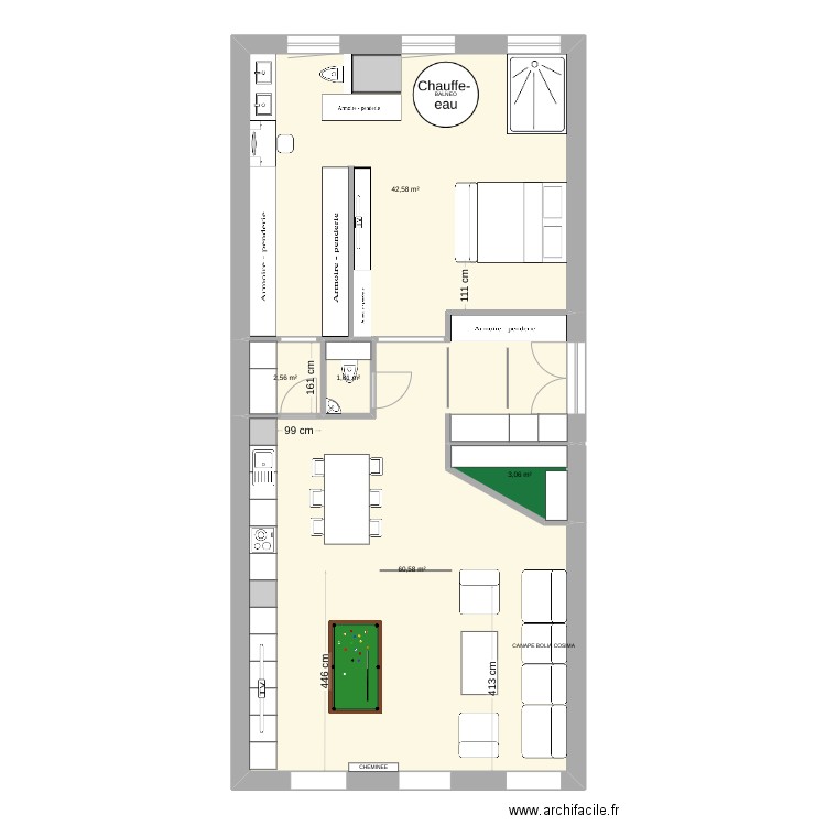 PLAN MERIMEE INVEST V3. Plan de 0 pièce et 0 m2