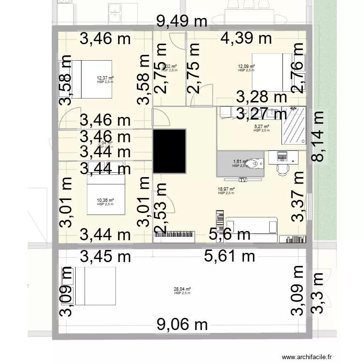 plan péz V6. Plan de 19 et 234 m² plan péz V6. Plan de 19 et 234 m²