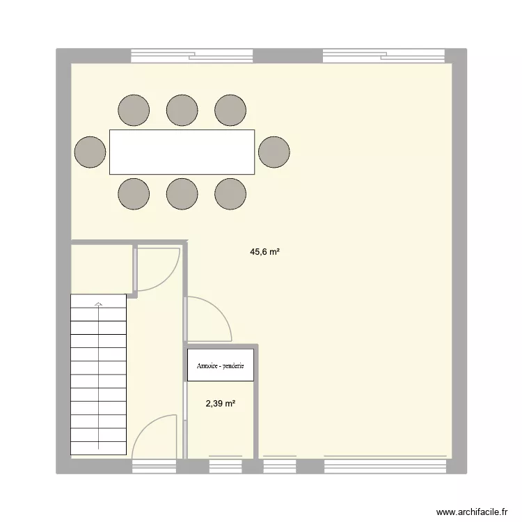 Maison. Plan de 2 et 48 m² Maison. Plan de 2 et 48 m²