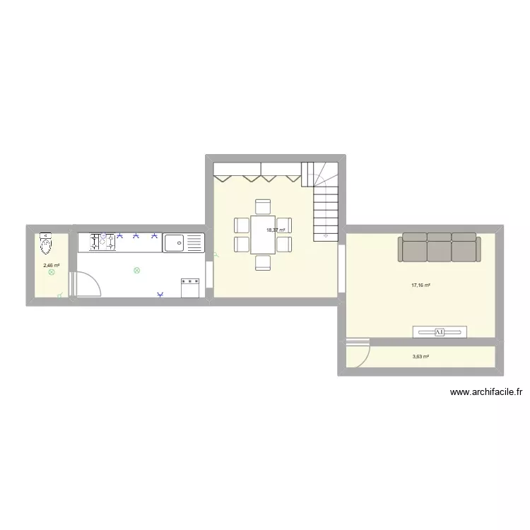 MAISON ERIC. Plan de 4 Pièces et 42 m² MAISON ERIC. Plan de 4 Pièces et 42 m²